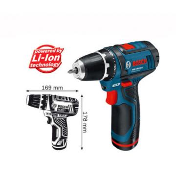 Bosch GSR10.8-2-LI Professional 2.0Ah Cordless Drill Driver Full Set