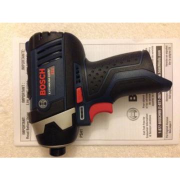 New Bosch 12V 12 Volt Lithium Ion PS41B 1/4&#034; Hex Cordless Impact Driver PS41