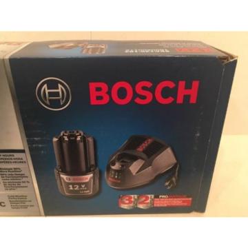 NEW BOSCH SKC120-102 12-VOLT MAX STARTER KIT 2.0AH HIGH CAPACITY BATTERY &amp; CHARG