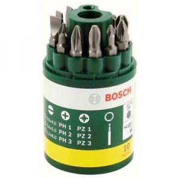 Bosch 2607019454 Barattolo Inserti Avvitamento, 10 Pezzi, PH-PZ-Taglio