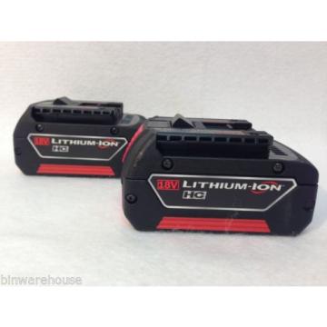 NEW 2 (TWO) Bosch BAT619 18V Litheon 3.0 Ah Fatpack Batteries Lithium Ion