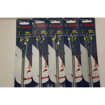 Lot of 5 Bosch DLSB1007 DareDevil 5/8 in. x 16 in. Spade Drill Bit