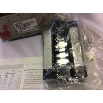 REXROTH Mexico India model# R162231420 runner block w/ ball bearing