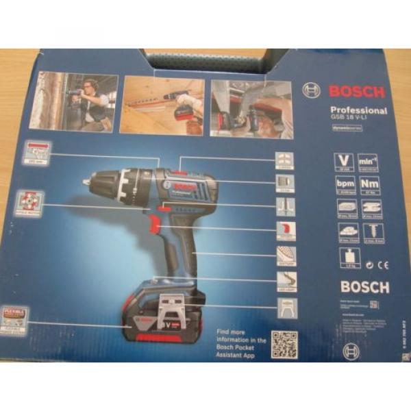 Bosch Schlagbohrschrauber GSB 18 V-LI Professional 2x4,0Ah, Lader, Box, Bits etc #2 image