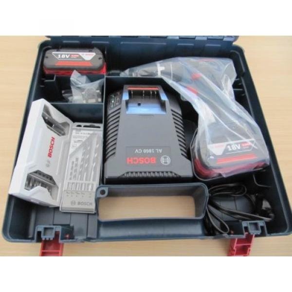 Bosch Schlagbohrschrauber GSB 18 V-LI Professional 2x4,0Ah, Lader, Box, Bits etc #3 image