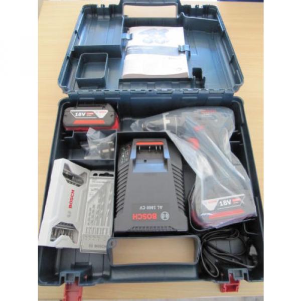 Bosch Schlagbohrschrauber GSB 18 V-LI Professional 2x4,0Ah, Lader, Box, Bits etc #4 image