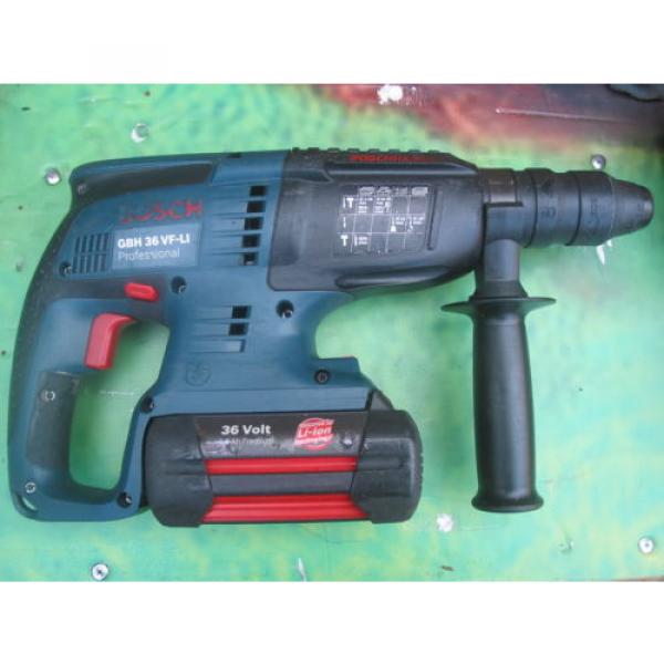 BOSCHHAMMER DRILL GBH 36VF-LI PROFESSIONAL CORDLESS SDS #8 image