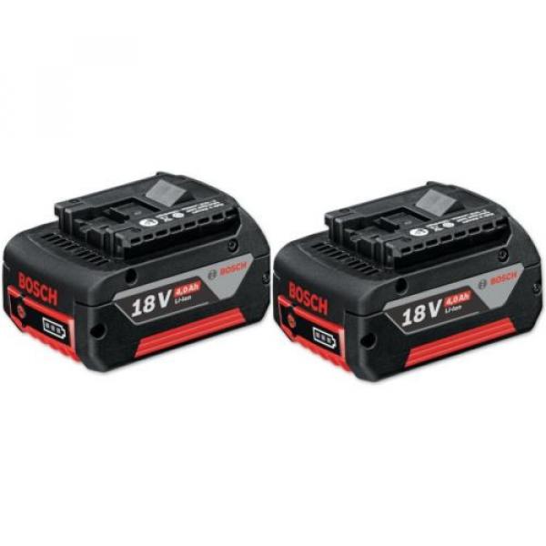 2x Bosch 18V 4.0AH COOLPACK Professional Li-Ion battery - New #2 image