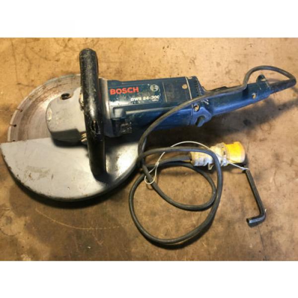 BOSCH GWS 24-300 300MM CUT OFF SAW + DIAMOND BLADE STIHL TYPE 110V *SEE VIDEO* #1 image