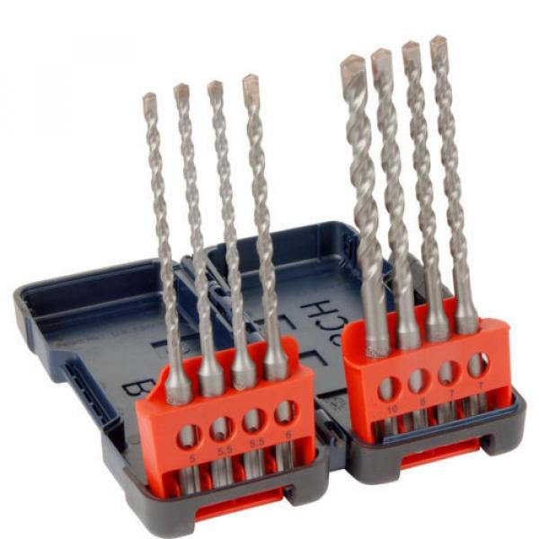 Bosch nuevo SDS Plus Resistente Caja Set Brocas Taladro 8 Piezas Cada #1 image