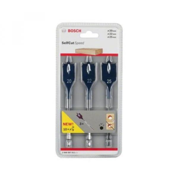 Bosch 2608587011 20/22/25 mm Self-Cut Speed Spade Bit Set (3-Piece) #1 image